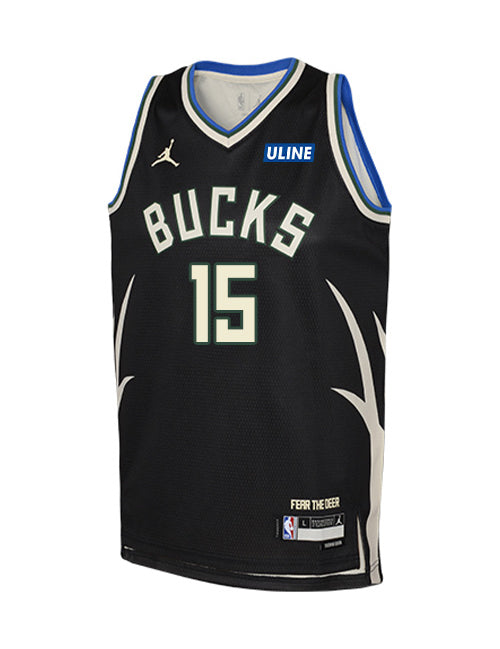 Youth Jordan 2022 Statement Edition Nate Ament Milwaukee Bucks Swingman Jersey-front