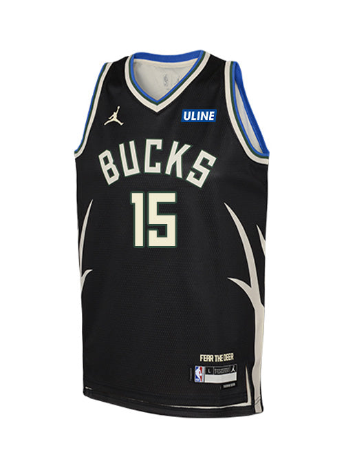 Youth Jordan 2022 Statement Edition Nate Ament Milwaukee Bucks Swingman Jersey-front