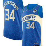 Nike 2023-24 City Edition Giannis Antetokounmpo Milwaukee Bucks Authentic Jersey-collage