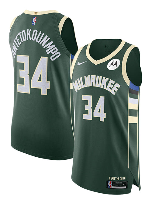 Nike 2022 Icon Edition Giannis Antetokounmpo Milwaukee Bucks Authentic Jersey-collage