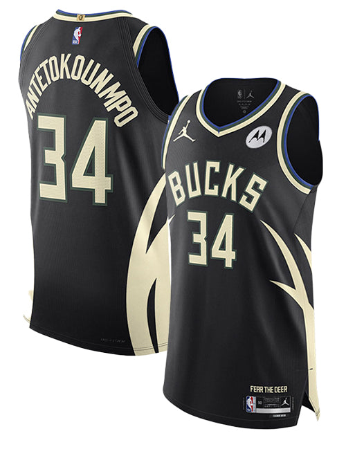 Jordan 2022 Statement Edition Giannis Antetokounmpo Milwaukee Bucks Authentic Jersey-collage