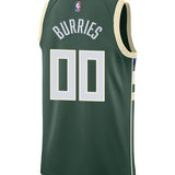 Nike 2022 Icon Edition Brayden Burries Milwaukee Bucks Swingman Jersey