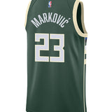 Nike 2022 Icon Edition Bogoljub Marković Milwaukee Bucks Swingman Jersey