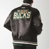 Pro Standard DIY Pick Stitch Milwaukee Bucks Satin Jacket