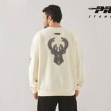 Pro Standard Reverse Terry Milwaukee Bucks Crewneck Sweatshirt