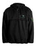 New Era 1/2 Zip Hood Pieced Sherpa Black Milwaukee Bucks Sweater in Black - Front View