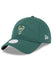 Women's New Era 9Twenty Dash Milwaukee Bucks Adjustable Hat In Green - Angled Left Side View