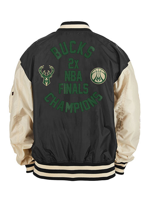 Men's Milwaukee Bucks Pro Standard Green Remix Varsity Full-Zip Jacket