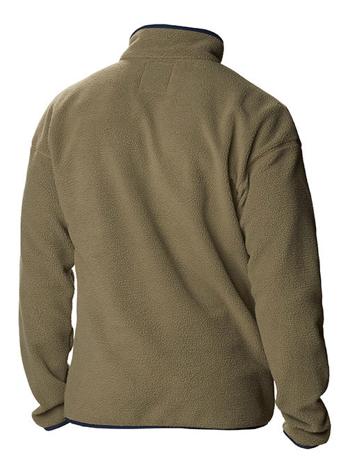 Columbia Helvetia Milwaukee Bucks 1/4 Snap Pullover In Green - Back View