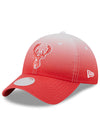 Women's New Era 9Twenty Color Pack Ombre Red Milwaukee Bucks Adjustable Hat