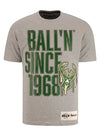 Ball'n Since 1968 Milwaukee Bucks T-Shirt In Grey - Front View