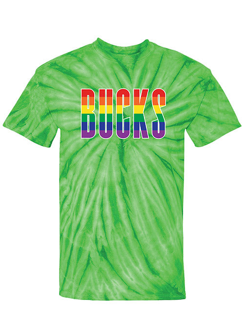 Item Of The Game Pride Tie Dye Green Milwaukee Bucks T-Shirt