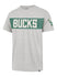 '47 Brand Franklin Wordmark Premier Milwaukee Bucks T-Shirt In Grey - Front View