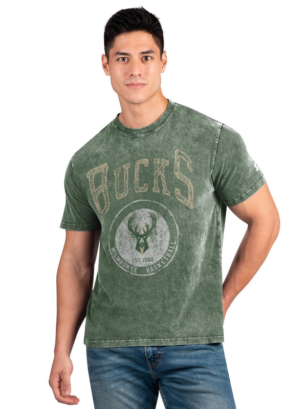 Starter Overtime Green Milwaukee Bucks T-Shirt