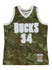 Mitchell & Ness HWC 2000 Ghost Ray Allen Milwaukee Bucks Swingman Jersey In Green Camouflage & White - Front View