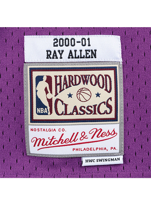 Men's Mitchell & Ness Ray Allen Kelly Green Boston Celtics 2001/02 Hardwood  Classics Swingman Jersey