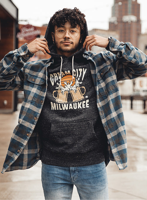 Cream City - Milwaukee Basketball Lightweight Hoodie for Sale by sportsign
