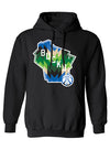 Item Of The Game 2022-23 City Edition Tertiary Black Milwaukee Bucks Hooded Sweatshirt - Front View