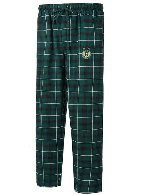 Concepts Sport Ledger Milwaukee Bucks Lounge Pant In Green - Front View