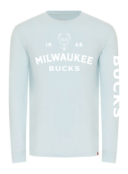 Men's '47 White Milwaukee Bucks City Edition Downtown Franklin Long Sleeve T-Shirt Size: Large