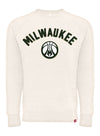 Sportiqe Crew Neck Harmon Burling Ball Bone Milwaukee Bucks Sweatshirt