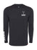 Sportiqe Long-Sleeve Comfy Stack Black Milwaukee Bucks T-Shirt - Front View