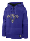 '47 Brand 2022-23 City Edition Lacer Pregame Milwaukee Bucks Hooded Sweatshirt