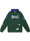 Mitchell & Ness Team Origins Milwaukee Bucks Hooded Sweatshirt In Green - Front View