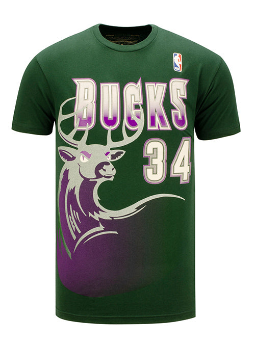 Mitchell & Ness Milwaukee Bucks 2 Time Champs Long Sleeve T-Shirt Unbl