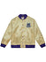 Mitchell & Ness HWC '93 Reverse Milwaukee Bucks Lightweight Varsity Jacket In Gold & Purple - Gold Front View