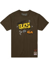 Mitchell & Ness Slap Sticker Brown Milwaukee Bucks T-Shirt