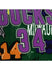 Mitchell & Ness Slap Sticker Ray Allen Milwaukee Bucks Swingman Jersey In Green & Purple - Zoom View On Front  Graphic