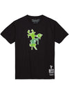 Mitchell & Ness HWC '68 Slime Drip Milwaukee Bucks T-Shirt In Black & Green - Front View