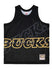 Mitchell & Ness Big Face 4.0 Milwaukee Bucks Tank In Black & Gold - Front View
