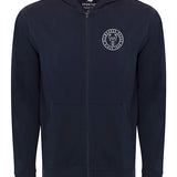 Sportiqe Havasu Denali Milwaukee Bucks Full Zip Hooded Shirt In Blue - Front View