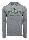 Sportiqe Rowan Turbo State Milwaukee Bucks Hooded T-Shirt In Grey - Front View