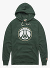 Homage Ball Logo Green Milwaukee Bucks Hooded Sweatshirt - Front View