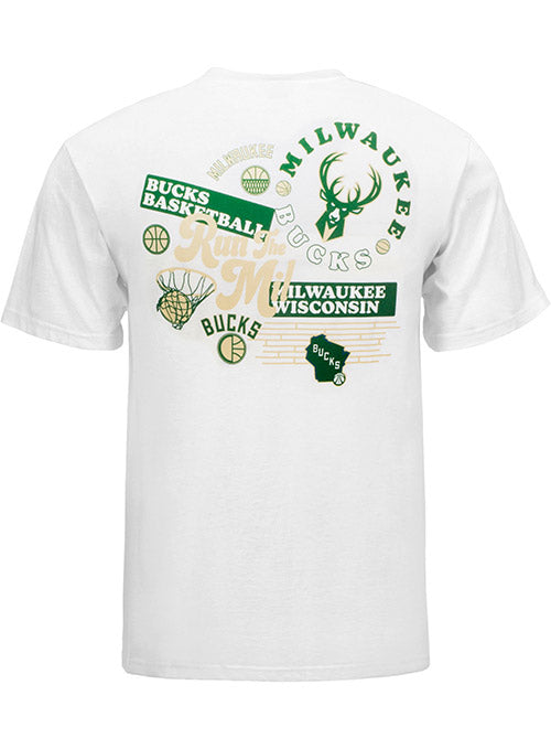 Men's Fanatics Branded White Milwaukee Bucks Street Collective T-Shirt