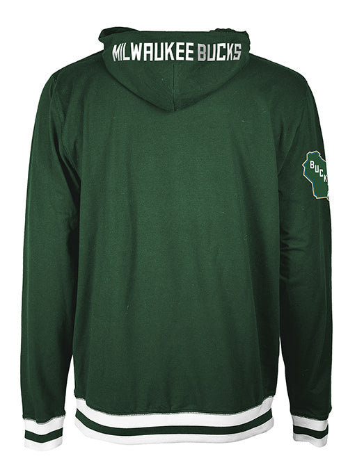New Era Elite Pack Milwaukee Bucks Hooded Sweatshirt In Green - Back View