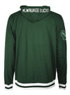 New Era Elite Pack Milwaukee Bucks Hooded Sweatshirt In Green - Back View