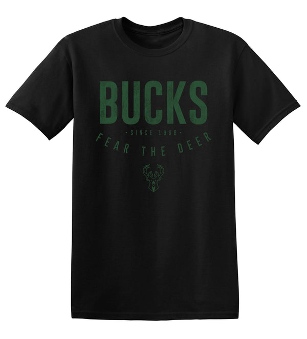 Bucks Pro Shop Fear The Deer Distressed Milwaukee Bucks T-Shirt