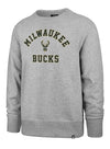 '47 Brand Headline Varsity Arch Milwaukee Bucks Crewneck Sweatshirt