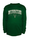 Big & Tall Fanatics Deer Green Milwaukee Bucks Long Sleeve Thermal T-Shirt
