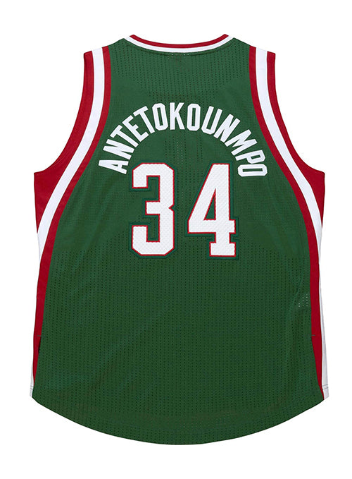 New nwt Milwaukee Bucks Giannis Antetokounmpo jersey Shirt Green men's slim  fit large. — JtsHeroeShop