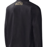 G-III Fly Out Milwaukee Bucks 1/2 Zip Pullover In Green, White & Black - Back View