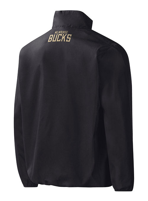 G-III Fly Out Milwaukee Bucks 1/2 Zip Pullover In Green, White & Black - Back View