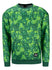 Bucks In Six All Over Print Icon Green Milwaukee Bucks Crewneck Sweatshirt In Green - Front View