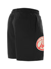 New Era Colorpack Bright Red Black Milwaukee Bucks Shorts - Back Right Side View