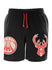 New Era Colorpack Bright Red Black Milwaukee Bucks Shorts - Front View