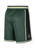 Nike Dri-FIT Pregame On-Court Fir Milwaukee Bucks Shorts In Green, Black & Cream - Back View
